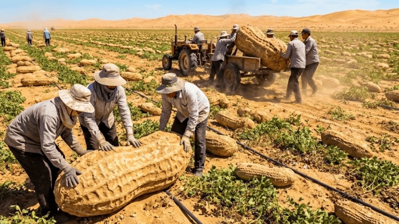 Inside the World's First $100M Desert Peanut Factory: The Impossible Harvest