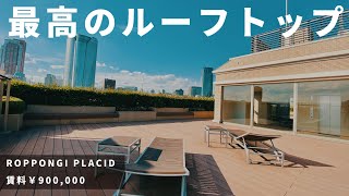 【最高の屋上ルーフトップ】賃料90万円の超高級低層マンション【六本木プラシッド】高級マンション内覧動画