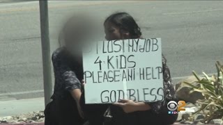 Only On 2: Panhandlers Caught Driving Rental Car, Traveling Around Town To Solicit Cash