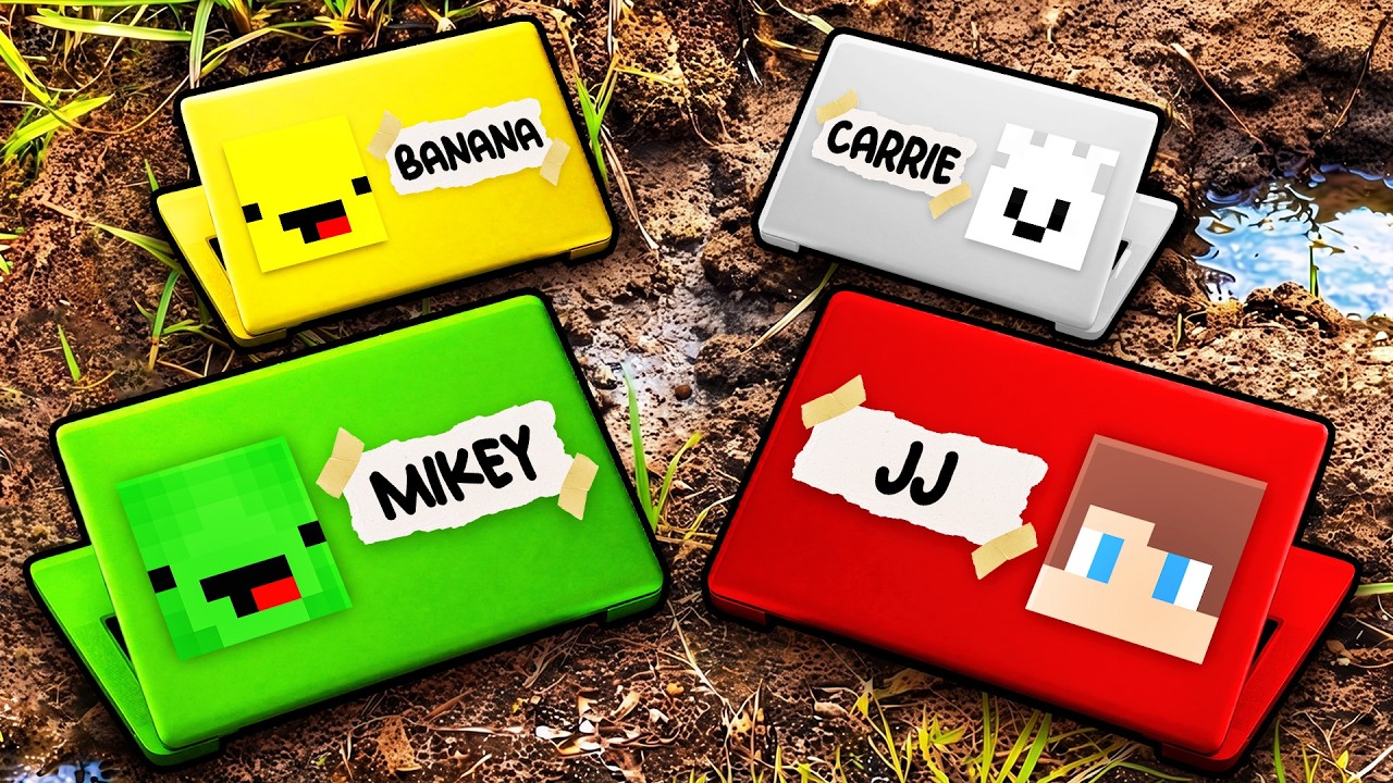 Mikey and JJ Friends: Secret LAPTOPS - Minecraft Maizen