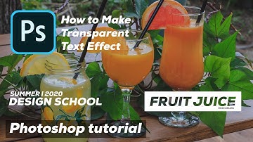 Transparent Text Effect | Photoshop Tutorial