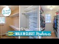 Walk In Closet DIY Makeover | Master Closet Organization | Ikea Algot Closet Transformation