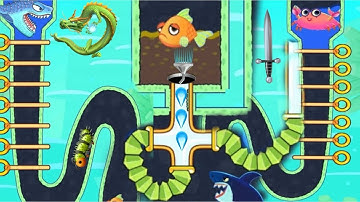 SAVE THE FISH LEVEL 305 SATISFYING MOBILE GAME WALKTHROUGH #savethefish #walkthrough #fishgame