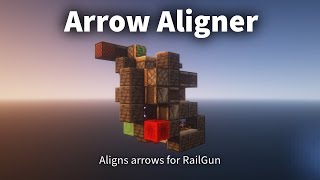 Minecraft Arrow Aligner Build Tutorial (for rail guns)