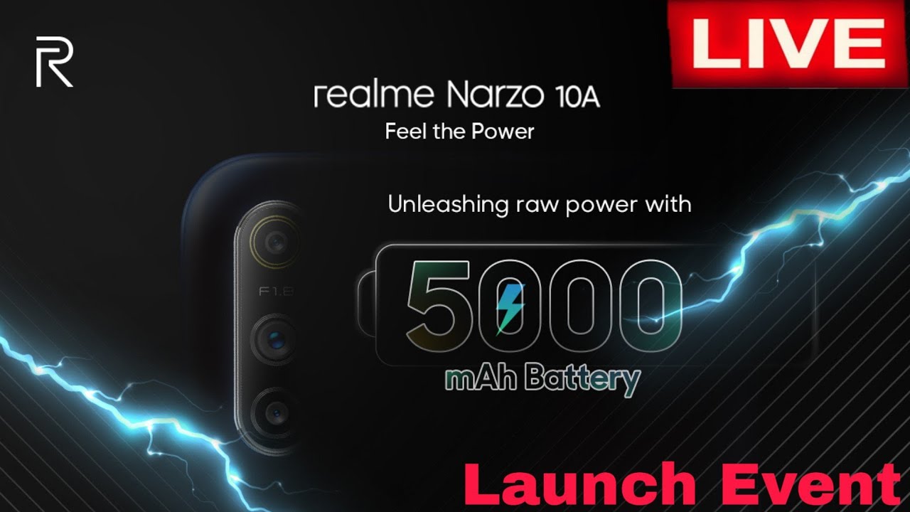 Realme Narzo 10/10A Launch Event Live.🔥🔥🔥