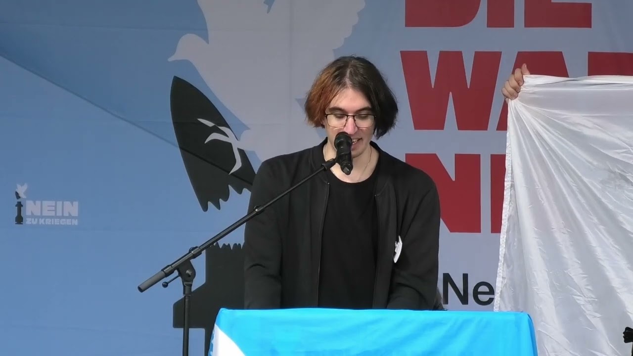 Rede Joshua Müller IG Metall Jugend auf der Friedensdemo am 3.10.2024 in Berlin