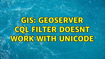 GIS: GeoServer CQL Filter doesnt work with Unicode