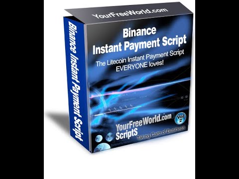 Binance Instant Payment Script Admin area - How to Use