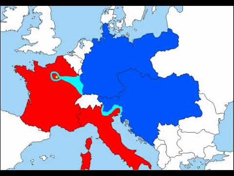 francia y italia vs austria hungria y el imperio Aleman