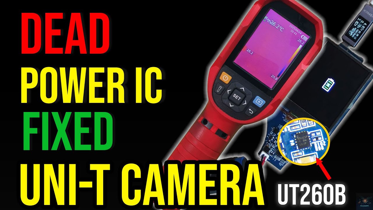 Ремонт неисправной тепловизионной камеры UNI-T UTI260B | Отсутствие питания или зарядки устраняет...