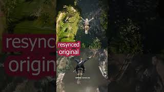 Leap Of Faith AC BLACK FLAG RESYNCED VS ORIGINAL COMPARISON