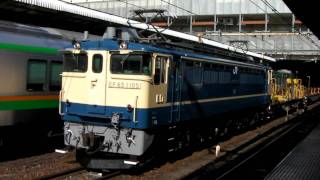 【ＪＲ東日本・田端運転所】EF65-1105＋チキ工臨列車 Electric Loco&Flatcar