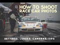 How to shoot pictures of race cars - the settings, lenses and bodies I use as a professional.