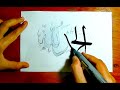 Arabic Calligraphy for beginners with Pencil | Double pencil | #calligraphywithpencil