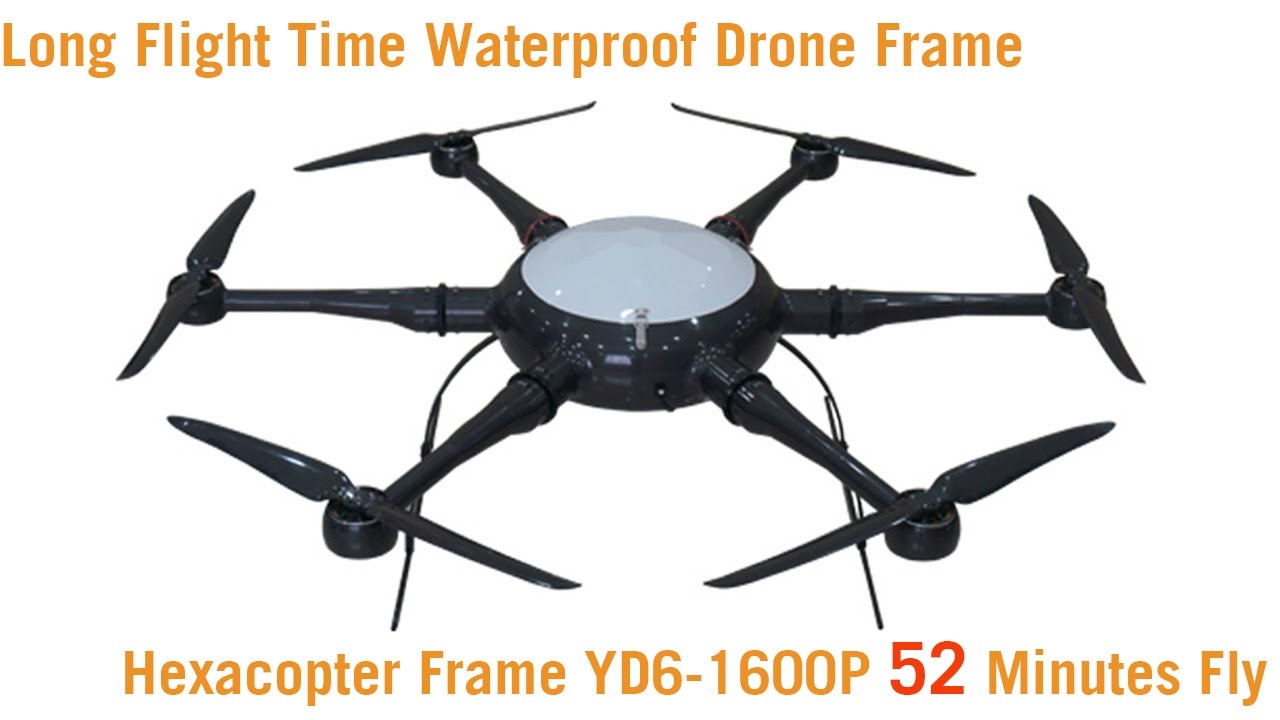 Long flight time waterproof UAV frame YD6-1600P 52min fly