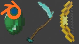 3D Minecraft Items in Blender 2.8 and 2.9 [Tutorial]