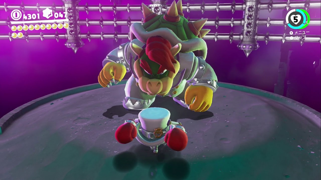 マリオオデッセイ 月の国 ラスボス クッパ 攻略 Mariooddysey Youtube