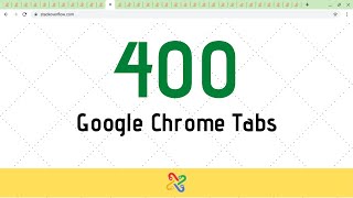 400 Chrome Tabs! (Stack Overflow) Testing the limits!