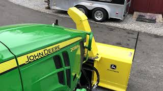 HomesteadJoe Tour of the 59” Front Mounted Blower on the Deere 2038R