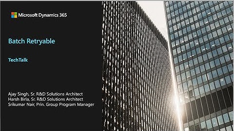 Introduction to the BatchRetryable Feature - TechTalk
