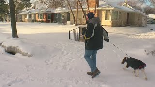 Winter Storm Turns Sidewalks Into Skating Rinks