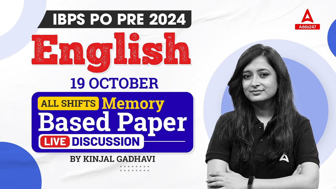 IBPS PO Analysis 2024 | IBPS PO English Memory Based Paper 2024 | 19 ...