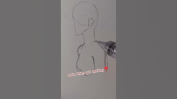 Vẽ khuôn mặt góc nghiêng #shorts