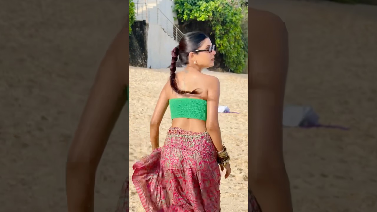 GRWM Bali Beach Day ☀️ Crop Top + Skirt | Dolphin Girl Vibes | Niharika Jain 