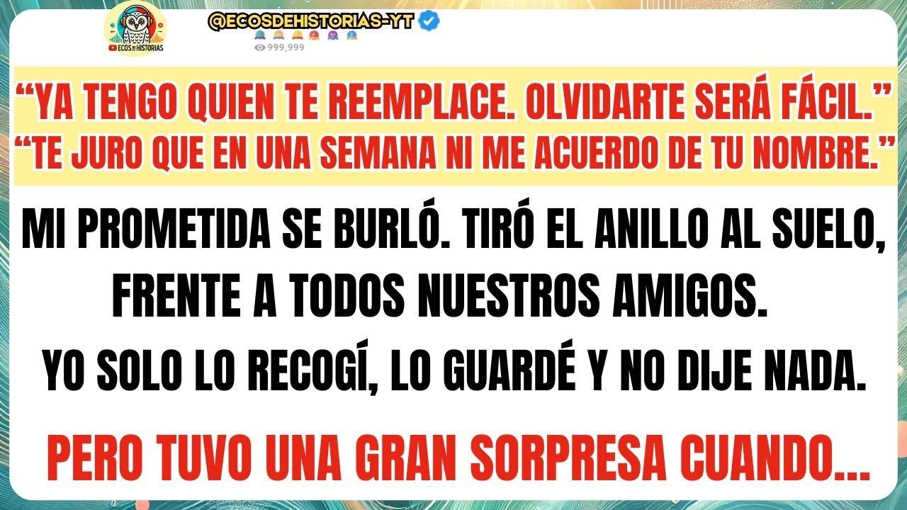 Mi PROMETIDA se burló. “Ya tengo quien te reemplace. Olvidarte será fácil.”Pero tuvo una gran...