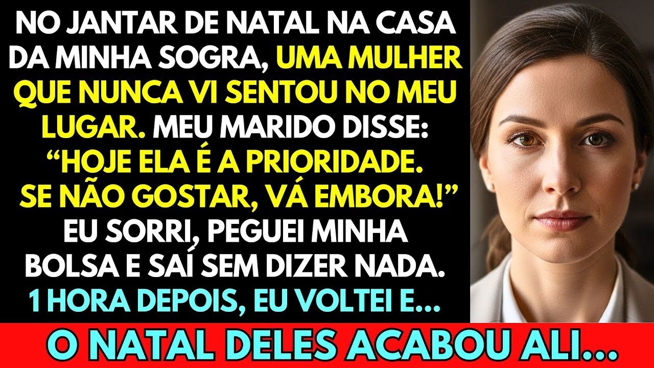 UMA MULHER QUE NUNCA VI SENTOU NO MEU LUGAR NO JANTAR DE NATAL E MEU MARIDO ME HUMILHOU...