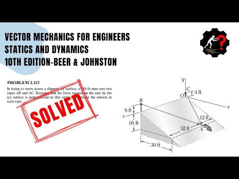 Video Solved Problem 2.113 | Determine the tension in each rope. - youtube