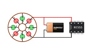 How To Make LED Chaser ( Rotary ) Using IC NE555