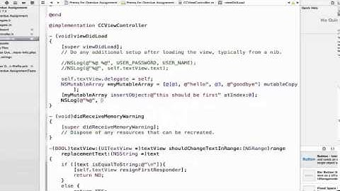 iOS Programming Tutorial - Insert and Remove Objects from a NSMutableArray in Objective C - 52