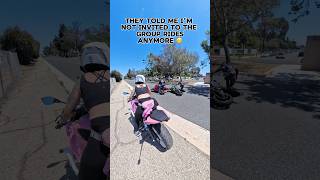 Would you invite me again after this? 😅 #girlswhoridemotorcycles #groupride #motovlog