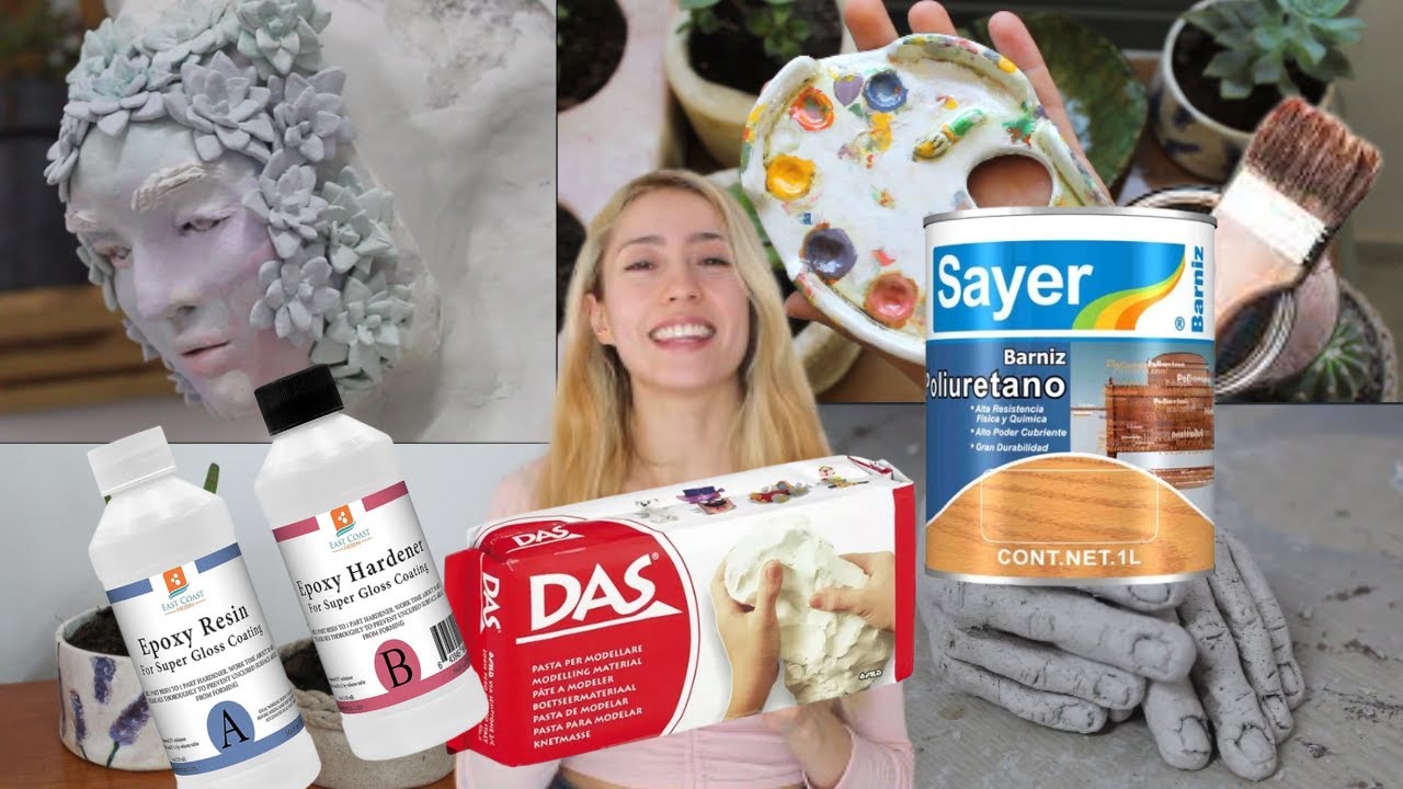 Como barnizar la MASA DAS ¿Qué barniz compro para arcilla sin horno?