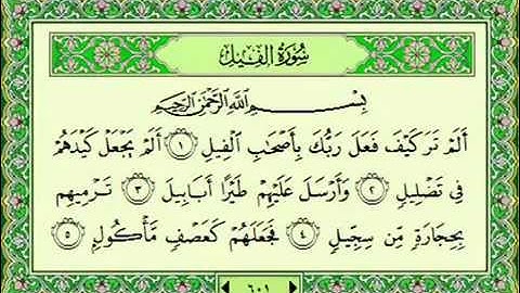 سوره الفيل 105 ماهر المعيقلي