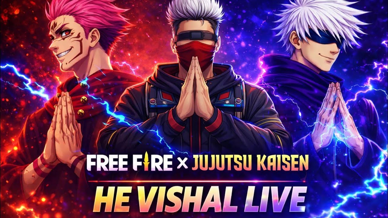 Jujutsu Kaisen Collab With Free Fire New Peak high school & Live Gameplay 
