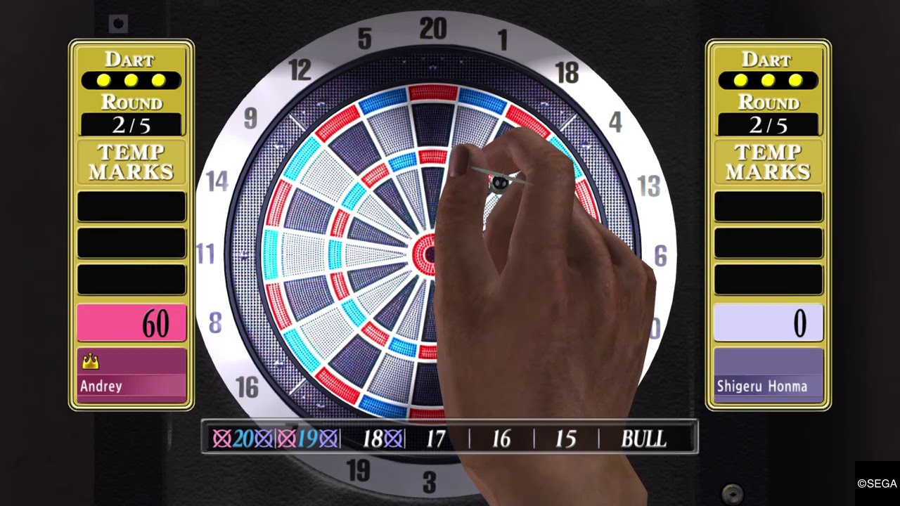 YAKUZA 3 Remastered Darts Cricket (Advanced) YouTube