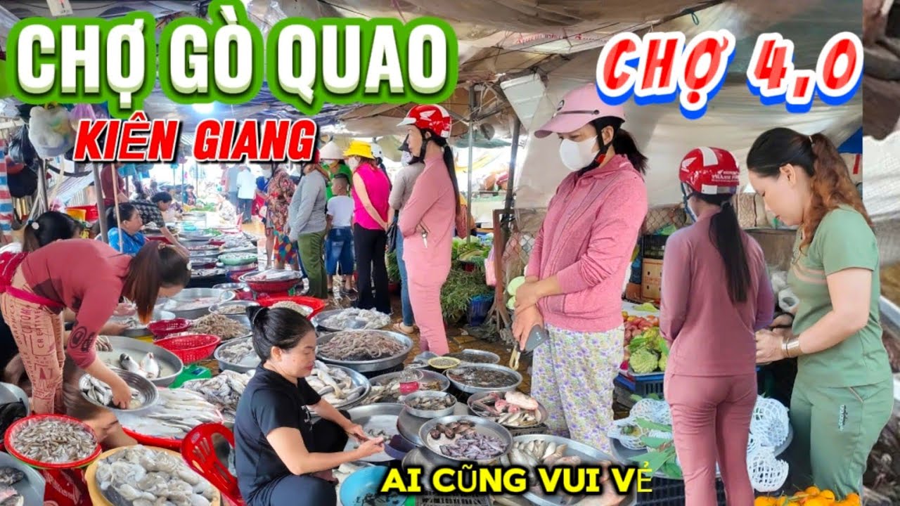 ĐI CHỢ 4.0, CHỢ GÒ QUAO, KIÊN GIANG, Bất Ngờ Phát Hiện Ở Đầy Bán Rất Nhiều Nón Ngon Và Giá Hợp Lý