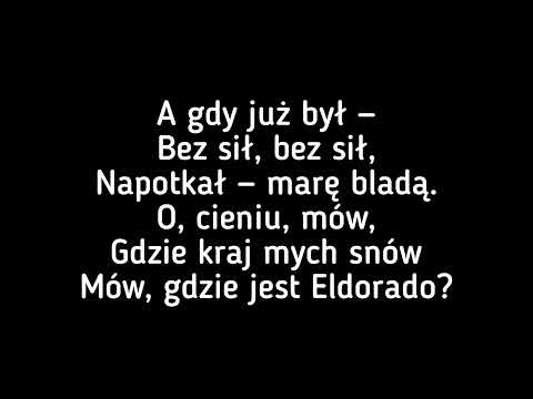 sanah - "Eldorado" (E.A.Poe) (Tekst/Muzyka)