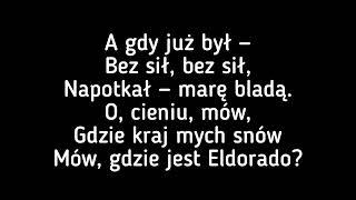 sanah - "Eldorado" (E.A.Poe) (Tekst/Muzyka)