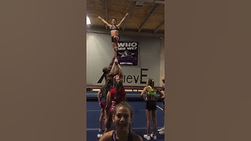 Cosi (12) flying- w/Matison & Kel   2 man switch up cheerleading stunting @ AE 12/13/15