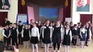 Novxanı 1 Saylı Orta Mektebinde Rus Dili Gecesi.(1)