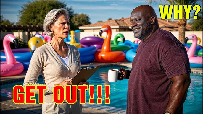 HOA Installs Camera on Big Shaq's Pool—He Builds a Float Wall and Sparks a Community  Uprising - YouTube