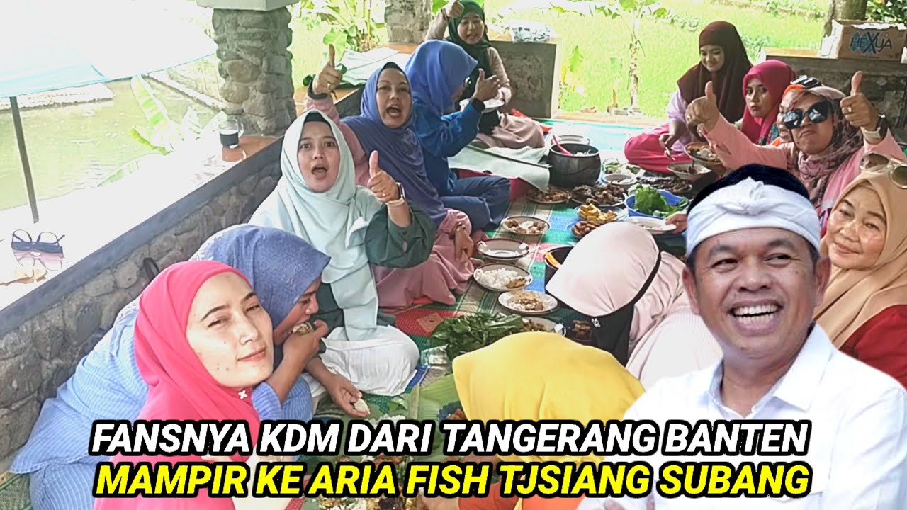 FANS KDM DARI TANGERANG BANTEN MAMPIR KE ARIA FISH TANJUNGSIANG SEBELUM BERKUNJUNG KE LEMBUR PAKUAN