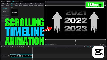 How To Make Scrolling Timeline Animation In Capcut PC | Full Guide