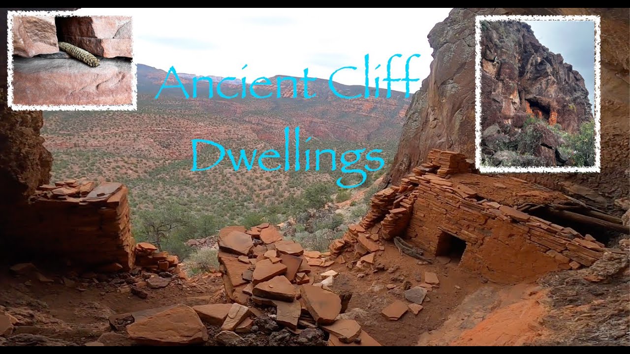 Cliff Dwellings Built in Mountain Lava Tube