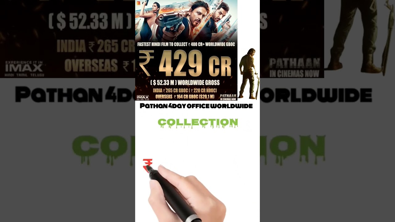 pathan movie 4 day world wide connection official 