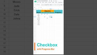 Stop Guessing Your Progress! 📊 Using Checkboxes in a Google Sheets Tracker (2026) #exceltips