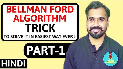 Bellman Ford Algorithm Part-1 l Solved it with a TRICK l Explained With Solved Example in Hindi